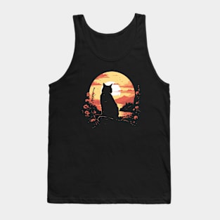 Cat Silhouette Tank Top